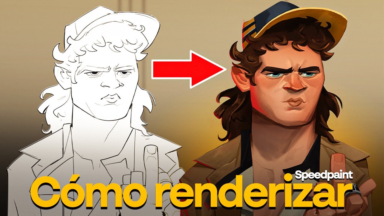 Dibujando a Dustin de Stranger Things // Photoshop Speedpaint