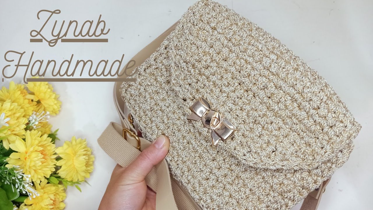 كروشية/شنطة كروس موديل جديد بسيطه Simpel,Ease Crochet bag for Beginners/Bolso bandoler fácil
