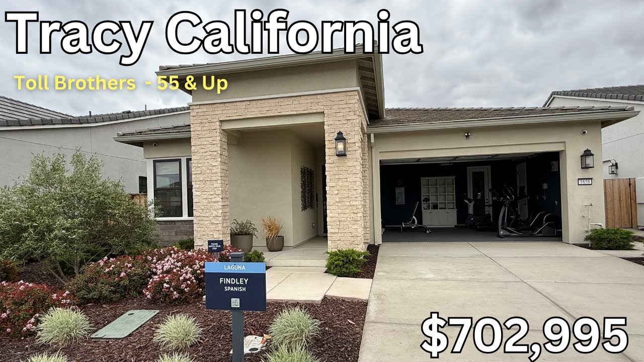 🏡Touring (houses for sale in tracy) at Toll Brothers Homes in Tracy, CA: 55+ Findley Starting $702k