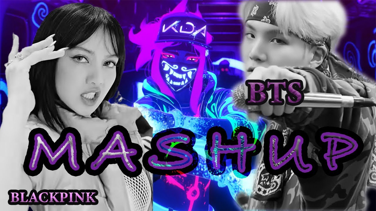 BTS, BLACKPINK & K/DA MASHUP!  (Mic Drop x Pop/Stars) MV!