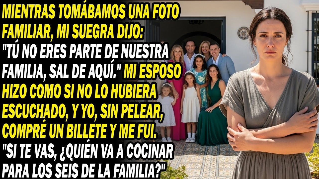 Foto Familiar Suegra Me Echó, Esposo Ignoró   Tomé Boleto A Casa Padres  Ella ¿Quién Cocinará
