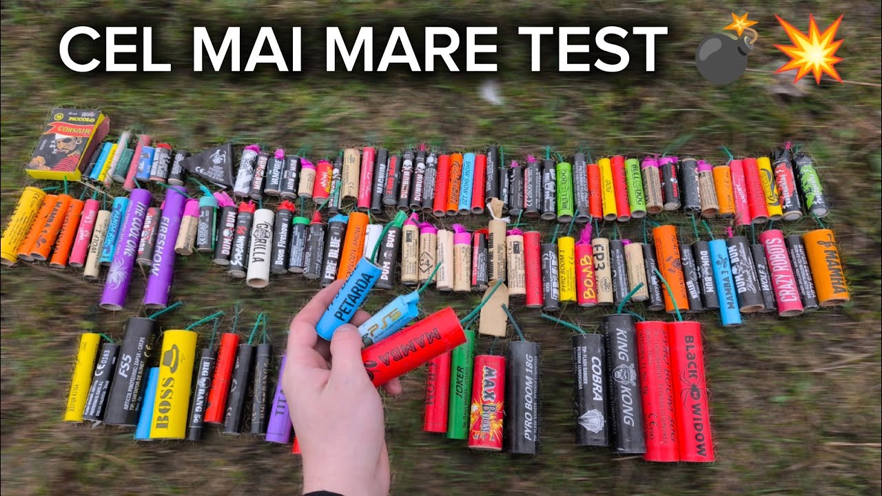 MEGA TEST 120 PETARDE DIFERITE🧨 TEST FIRECRACKERS 2025 - 2026🧨- COMPILATION POLENBOLLER🧨
