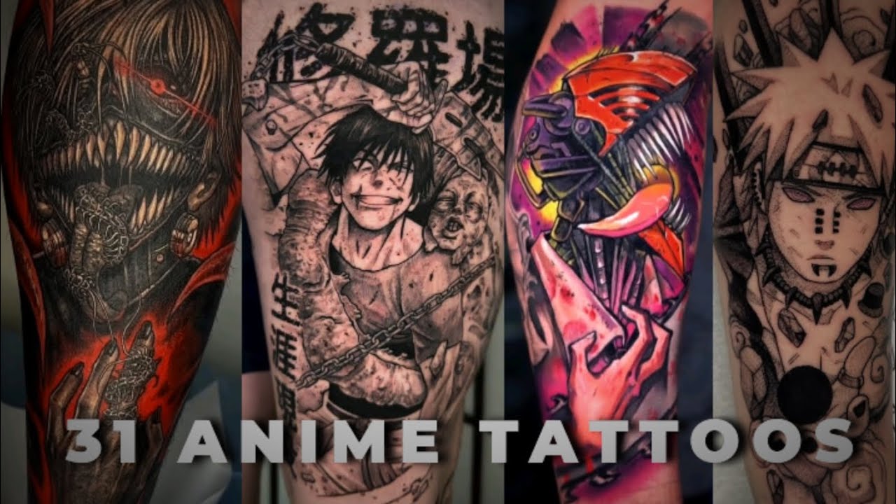 31 Anime Tattoos for Men & Women || Trigger Tattoo