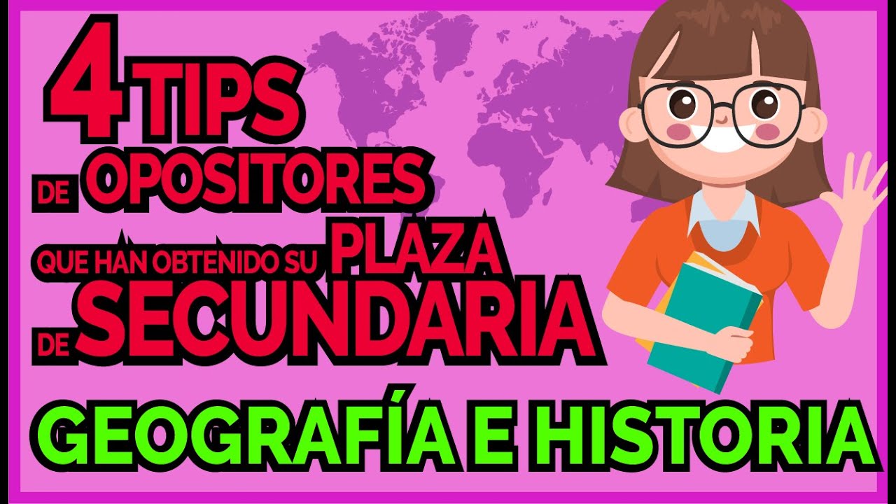 ⚠️  4 TIPS de OPOSITORES que han obtenido su plaza de SECUNDARIA de Geograf&iacute;a e Historia