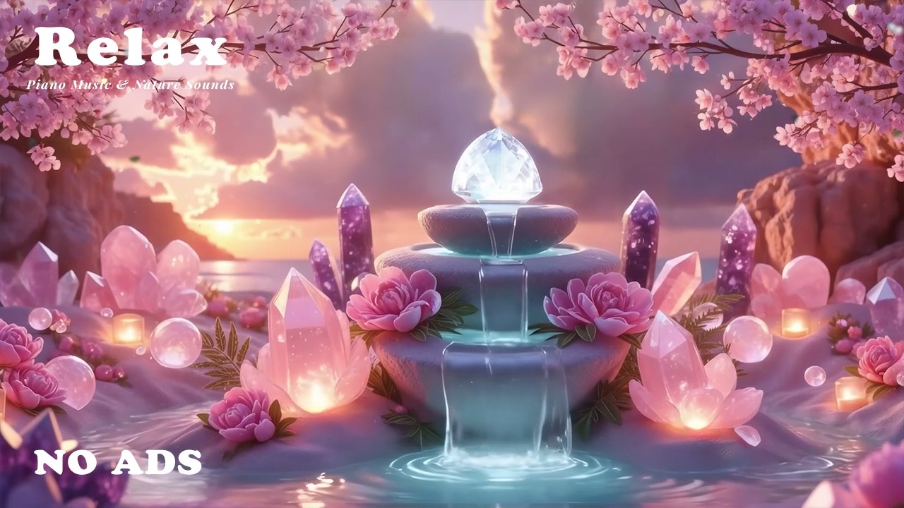 Ambient Piano & Flowing Water 🌿 Release Stress, Quiet the Mind & Sleep Deeply Tonight