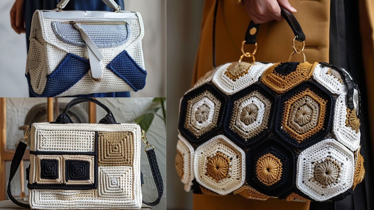 😍 Stunning Crochet Bags: AI-Generated Elegance!