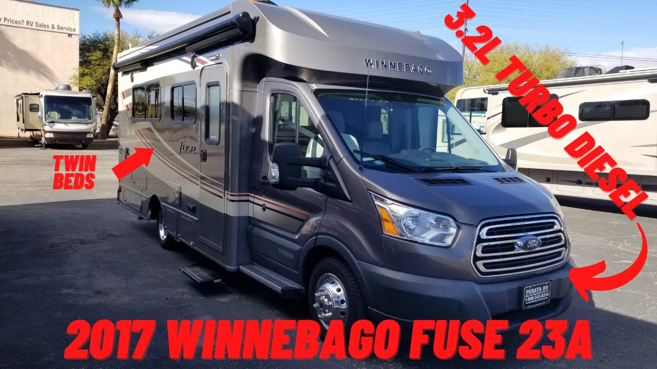 24' Twin Bed RV!!! 2017 Winnebago Fuse 23A Video Walkthrough! Ford 3.2L Turbo Diesel Engine! SOLD!