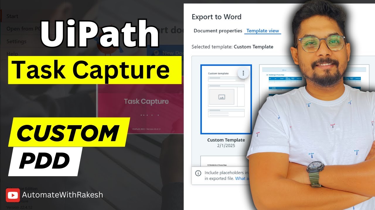 How to Create Custom PDD Using UiPath Task Capture | UiPath Task Capture | Custom PDD