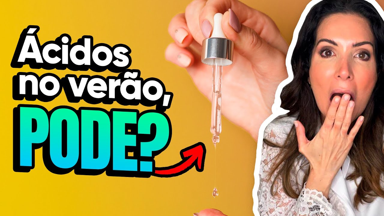 Posso usar ácidos no verão? #retinol #ácido retinóico