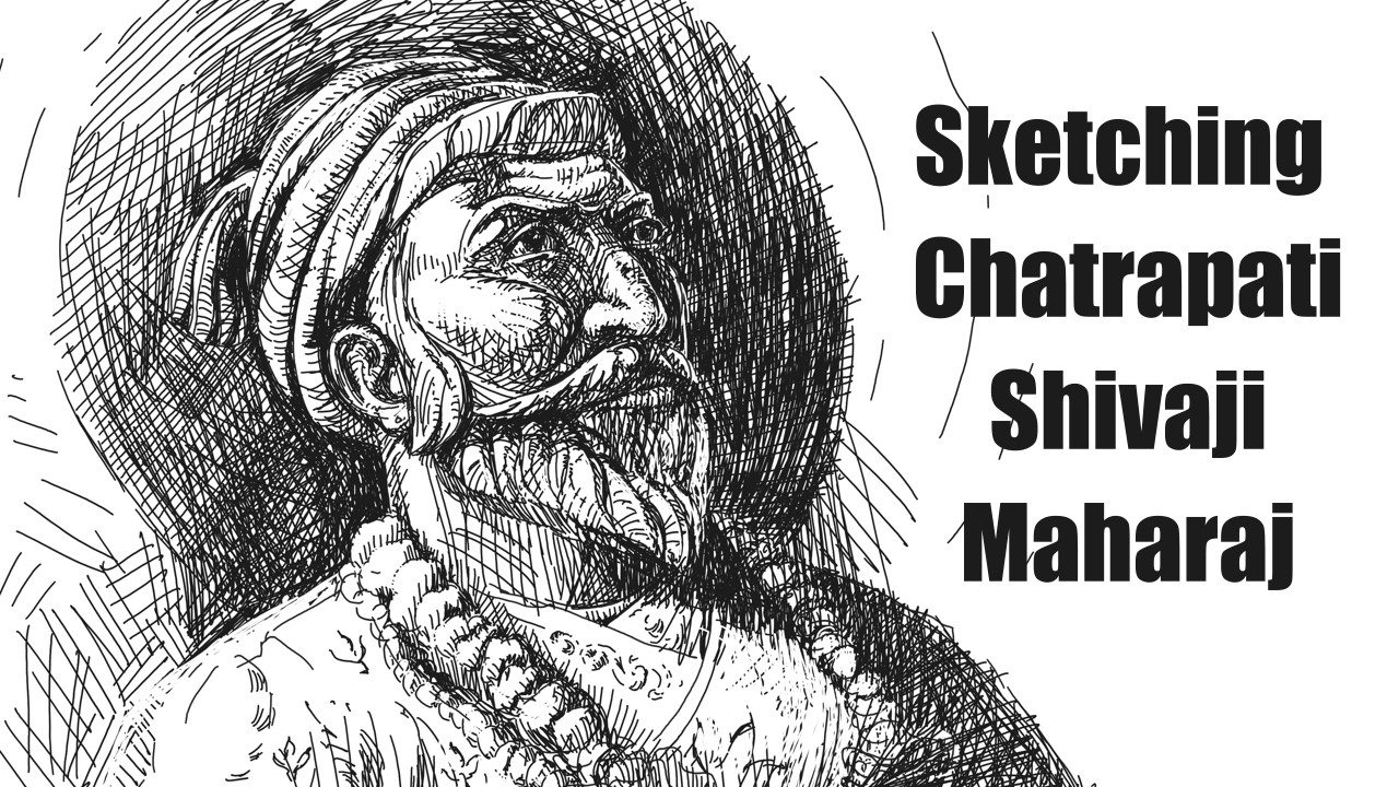 How To Draw Chatrapati Shivaji Maharaj, Shivaji Maharaj Drawing, Step By Step Outline Tutorial