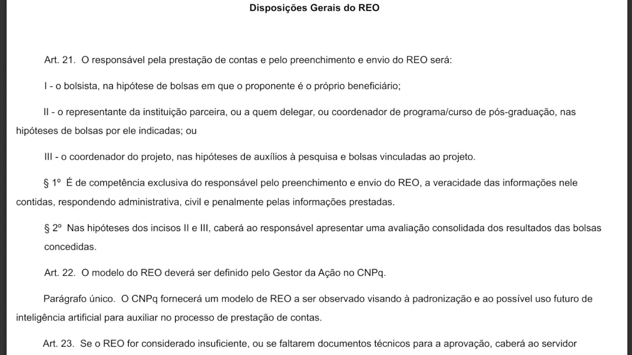 Manual de Prestação de Contas do CNPq (Parte 2) - Áudio leitura