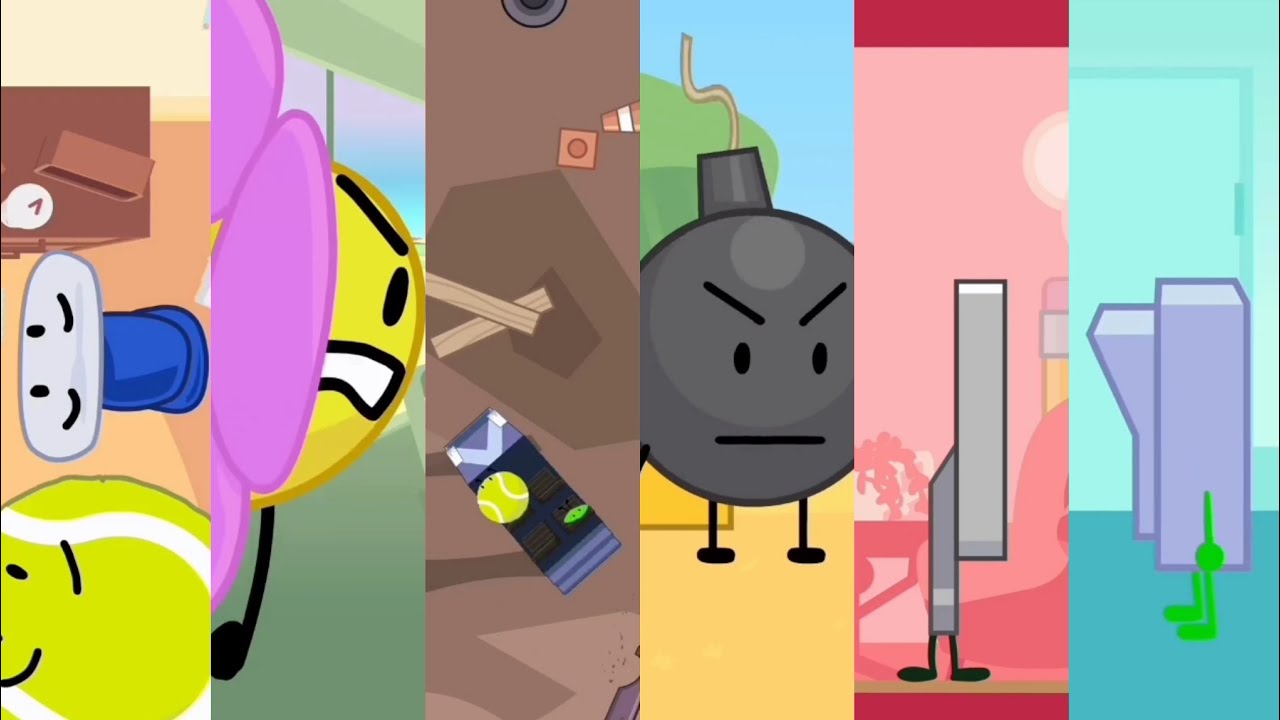 BFDI Characters With the Weirdest Top/Side View.