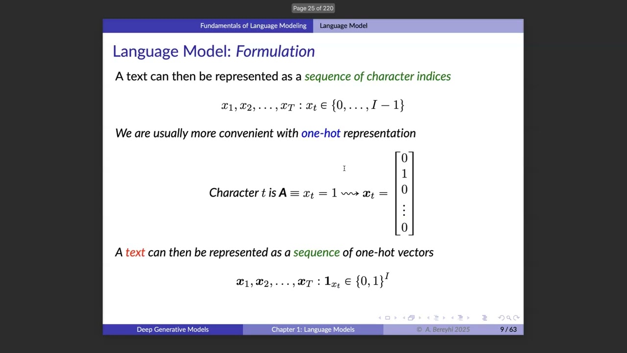 UofT GenAI Course -- Lecture 1: LMs -- Tokenization and Embedding