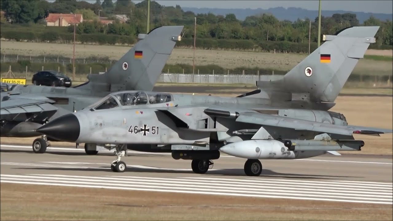 Exercise Cobra Warrior Departures to go back to Italy & Germany  RAF Waddington, 2023.