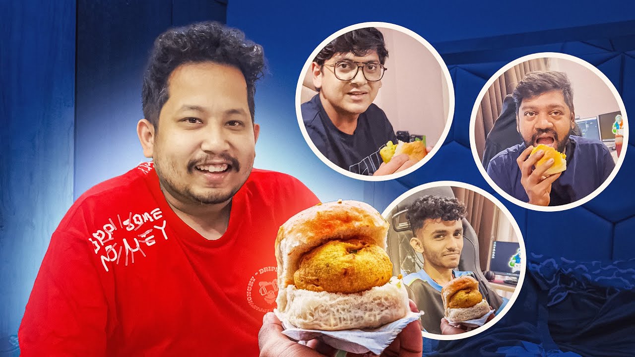 ADI NE GAMING HOUSE ME VADA PAV BANAYA !! 😋