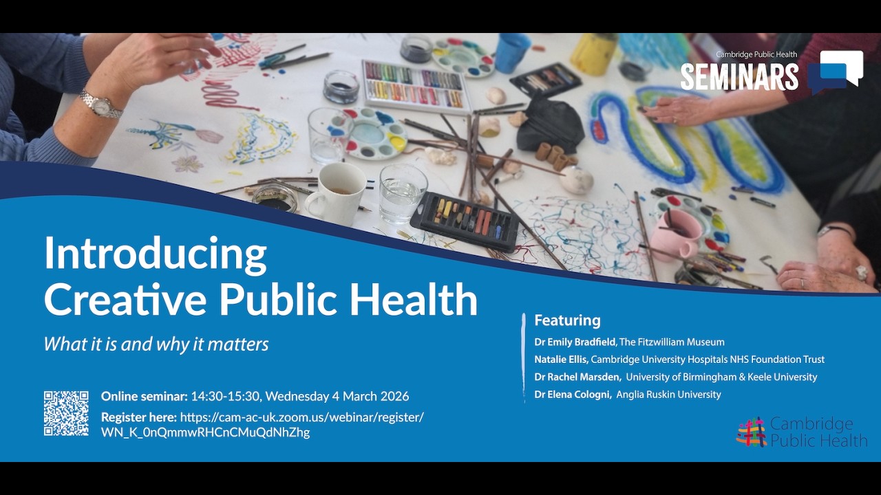 CPH Seminar: Introducing Creative Public Health (March 2026)