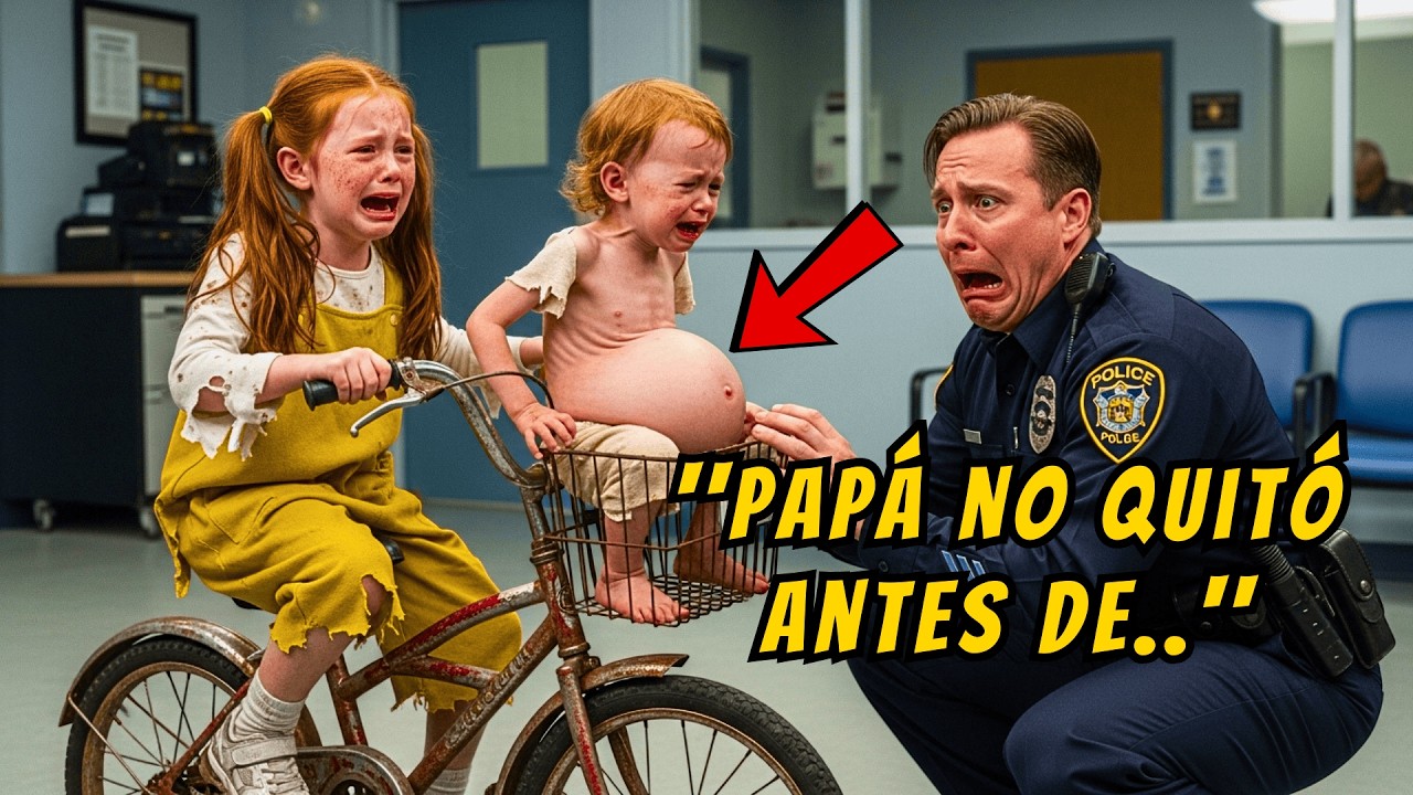 Niña transporta a su hermana en la bicicleta — policía no cree lo que ve y llama al 112