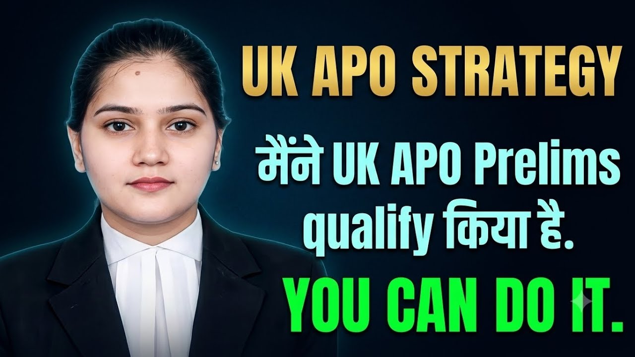 UK APO PRELIMS STRATEGY | UTTARAKHAND APO 2026 #apoexam #ukpcs2026