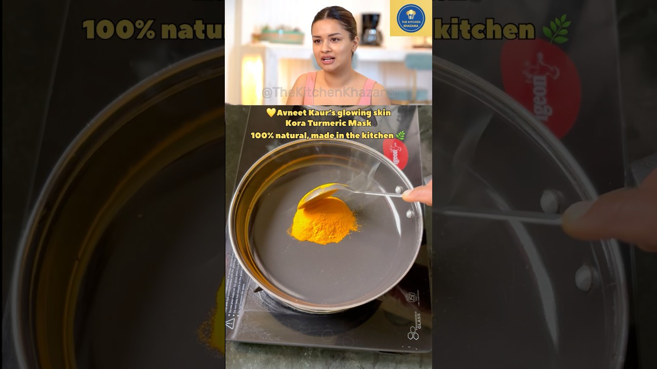 Avneet Kaur&rsquo;s Secret Kora Turmeric Mask ✨ | Natural Glow DIY at Home #shorts #anveetkaur