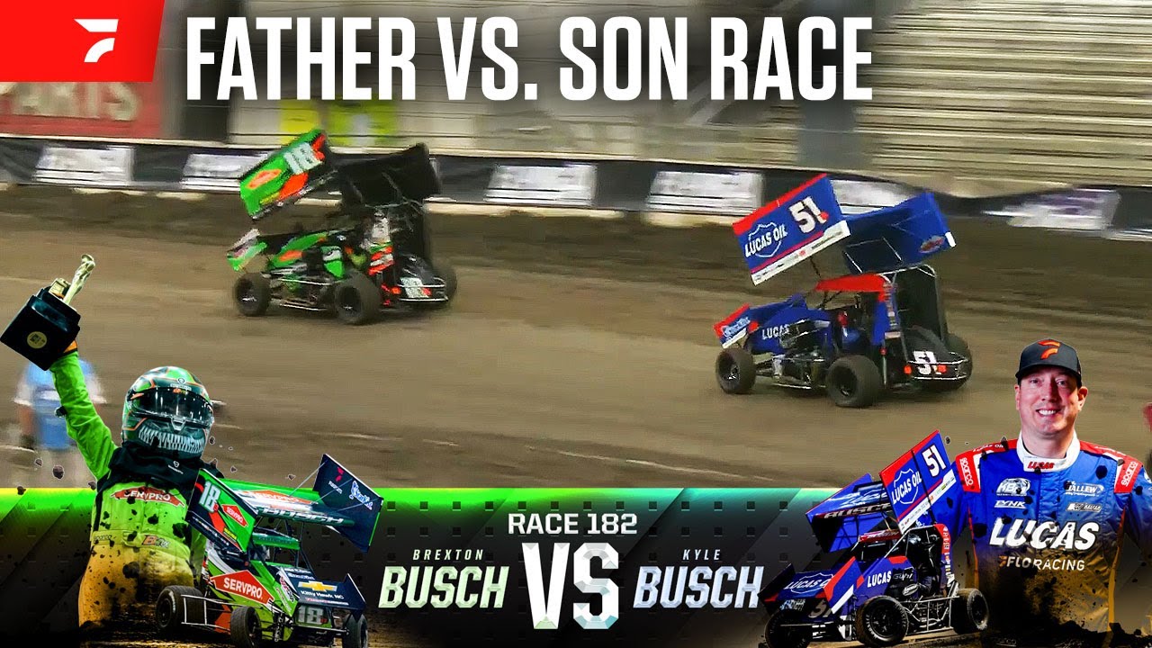 Father vs. Son: Kyle Busch vs. Brexton Busch | 2026 Tulsa Shootout Heat Race