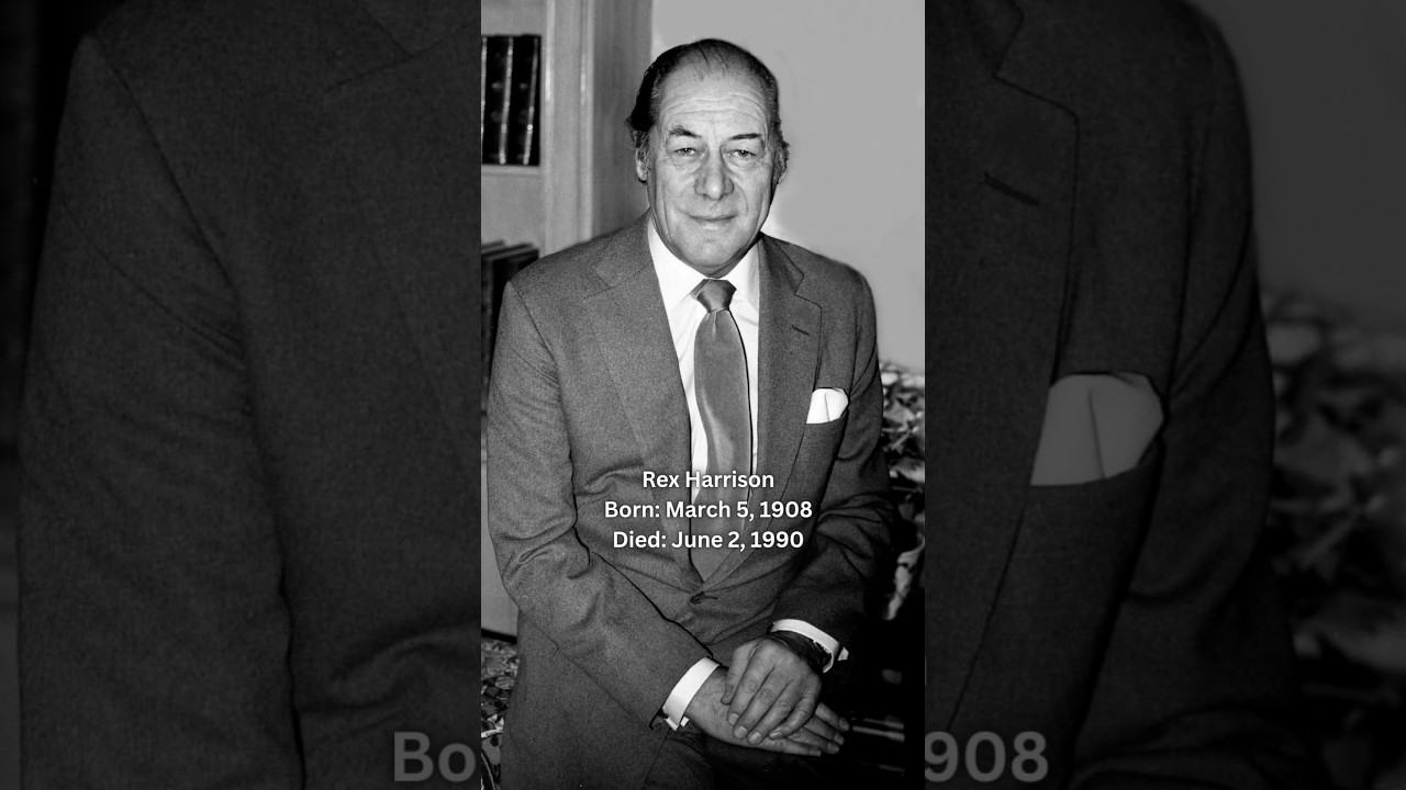 Rex Harrison Portrayed Professor Henry Higgins In My Fair Lady🕊️#rex #broadway #fy #shorts #actor