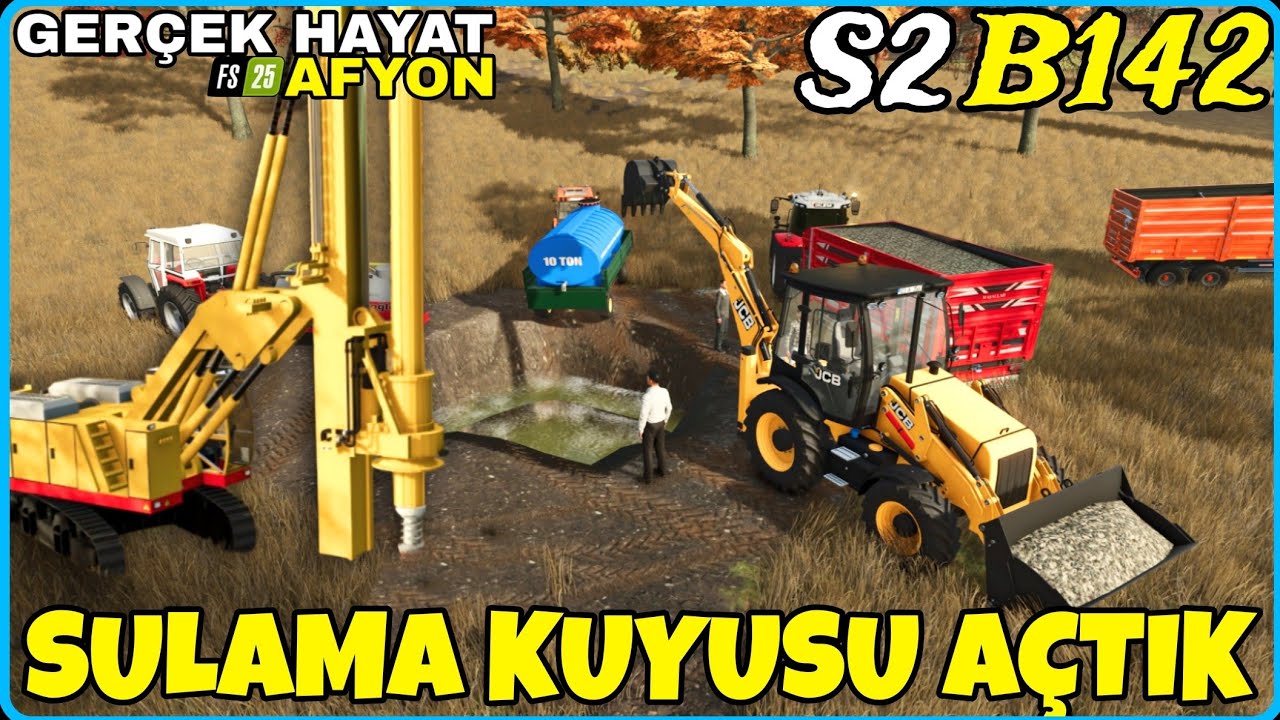 PANCAR SULAMA İÇİN SONDAJ İLE KUYU AÇTIK🔸️ŞEREF ARABAMA ÇARPTI🔸️FARMİNG SİMULATOR 25 GERÇEK HAYAT