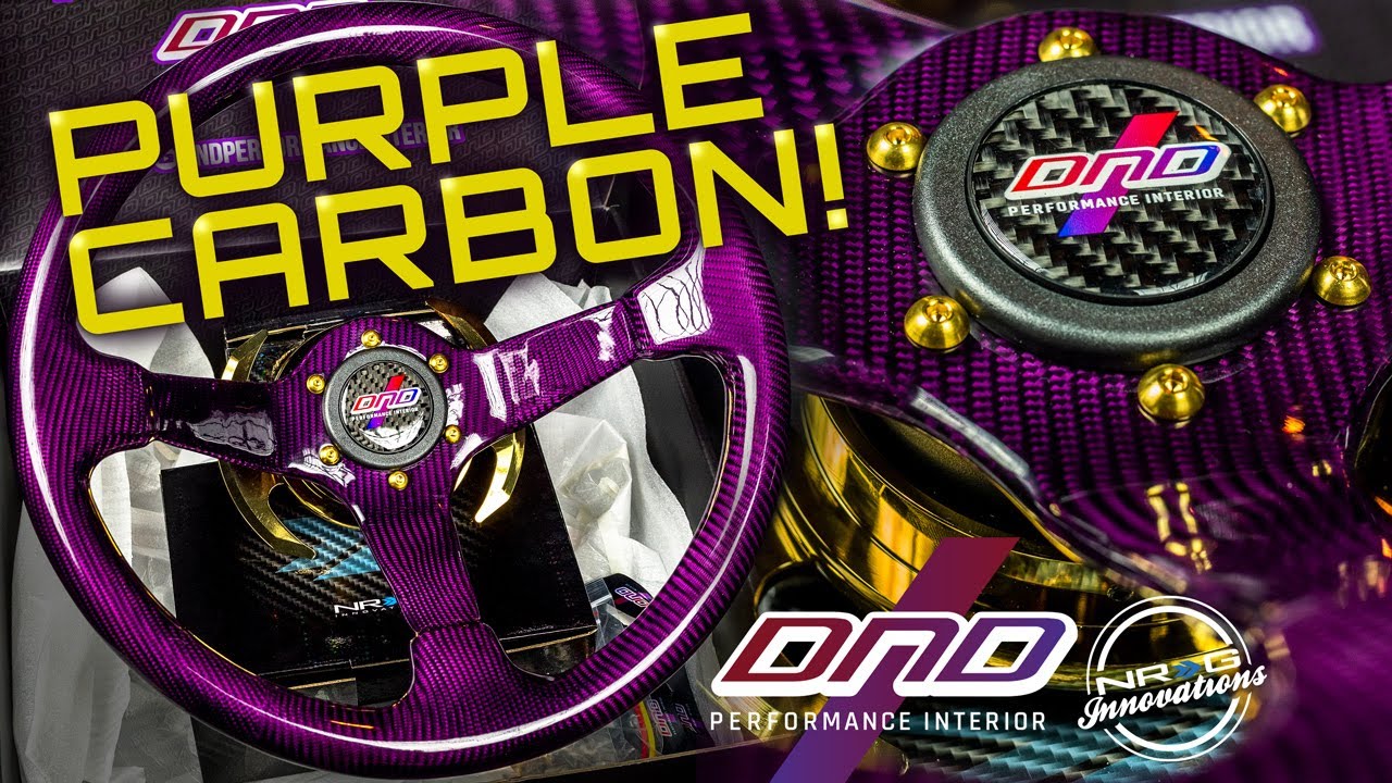 PURPLE CARBON DND Steering Wheel Unboxing! 4k