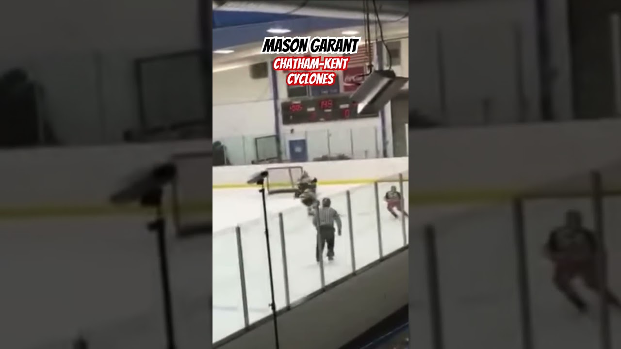 Breakout pass by Jaxon Kenny. Toe drag and deke vs London Knights in Alliance hockey playoffs