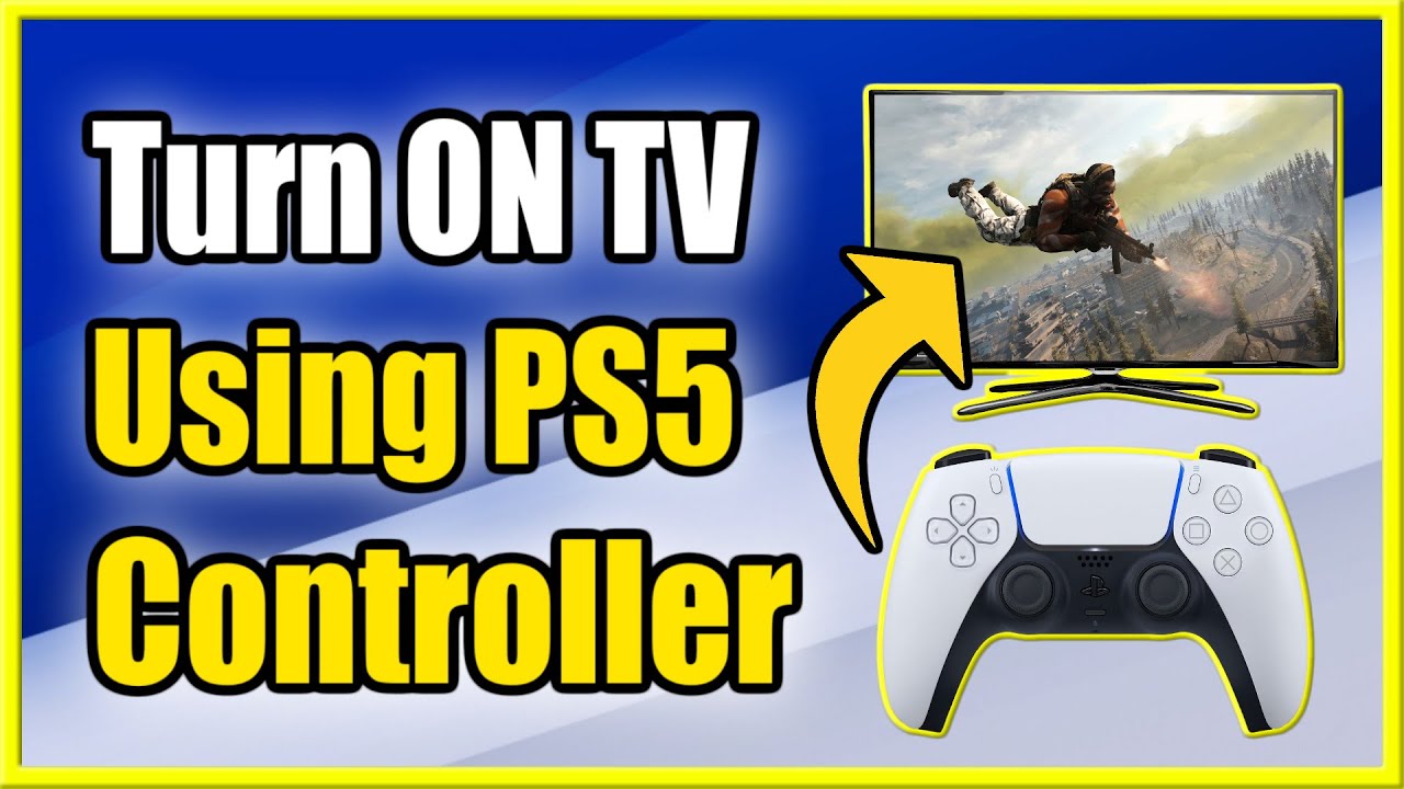 How to Turn on TV with PS5 Controller using HDMI Device Link! (Fast Method!)