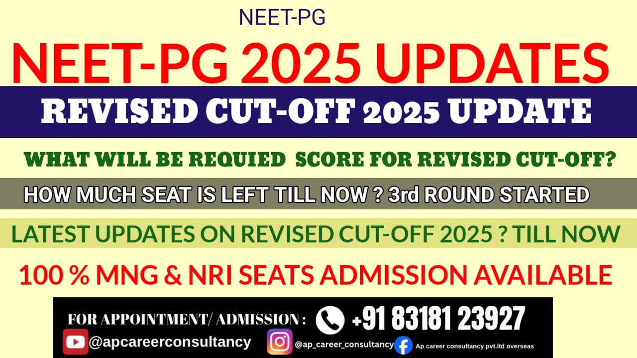 NEET-PG 2025: Round 3 Starts - What About Revised Cut-Off?