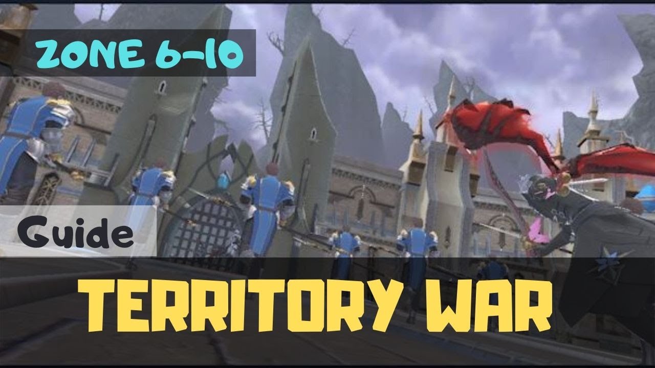 【Aura Kingdom 2】Guide For Territory War Level 2 Zone 6 to Zone 10 Solo Shinobi RANK 1