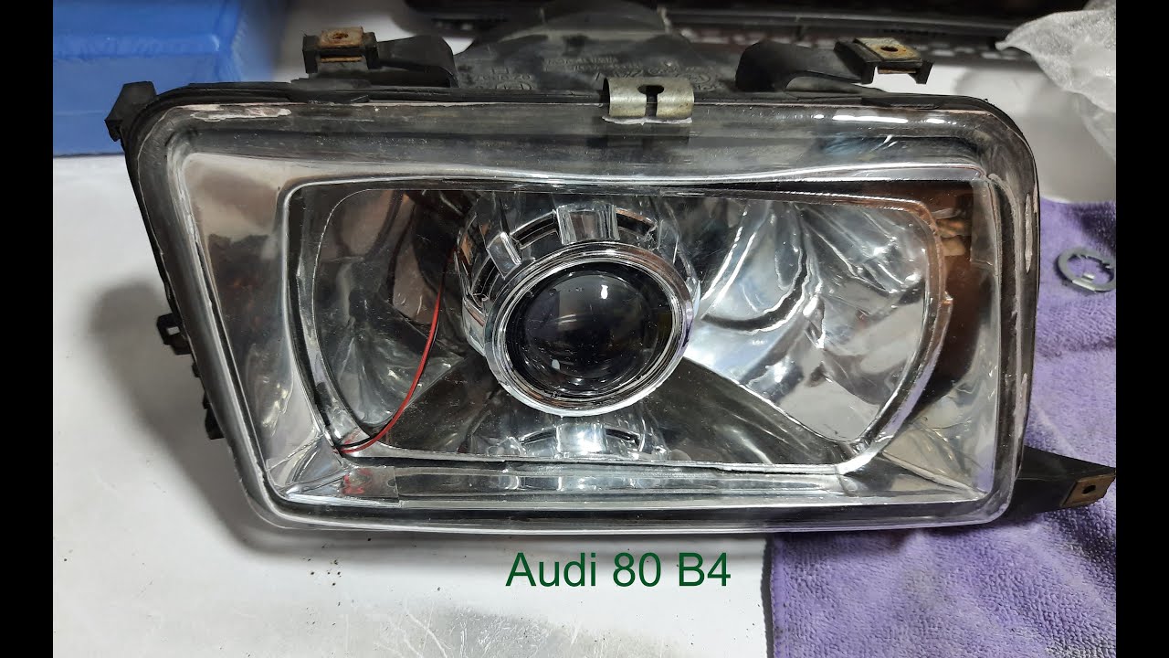 Montaż soczewki do lampy Audi 80 b4 / Mounting the lens for the Audi 80 b4 lamp