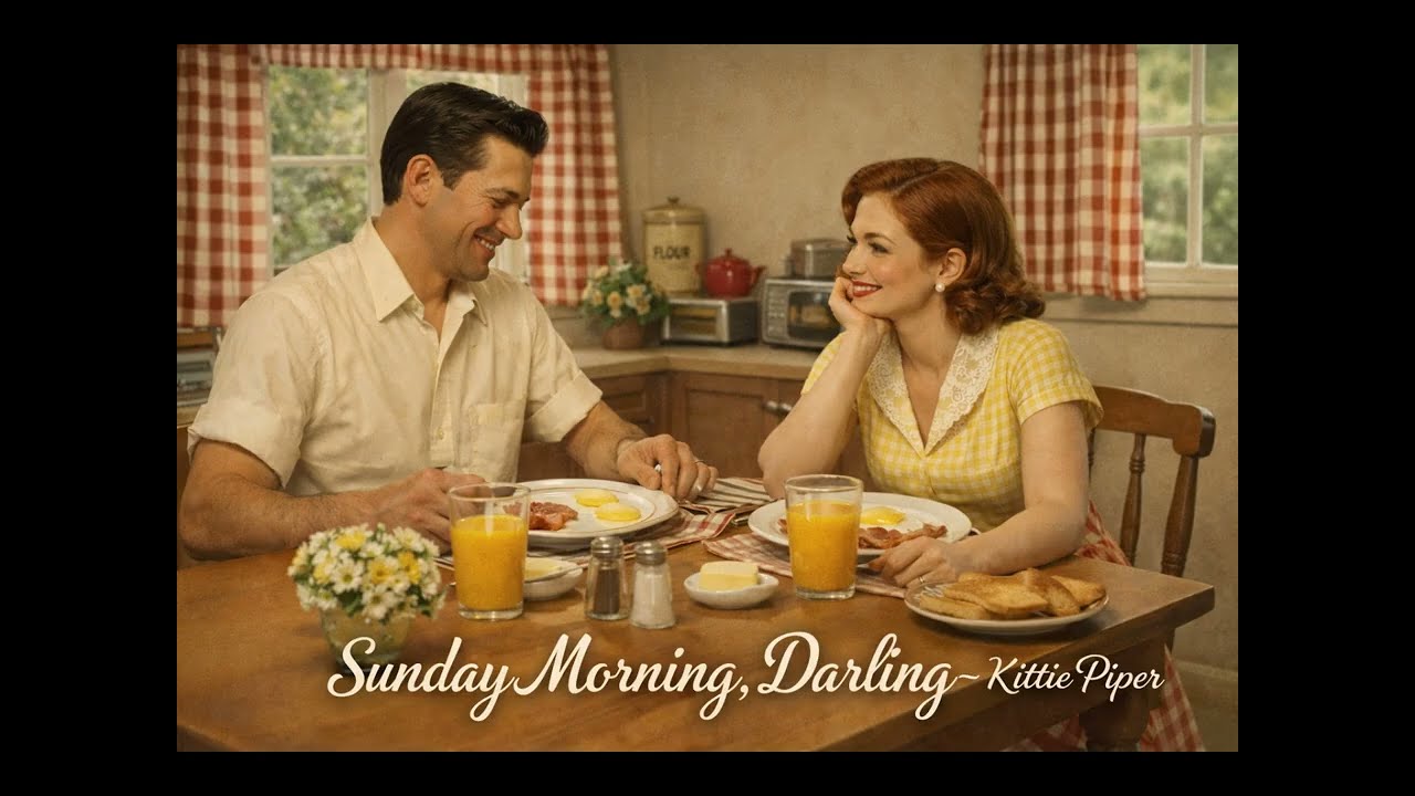 Sunday Morning, Darling - Breakfast for Two - Kittie Piper