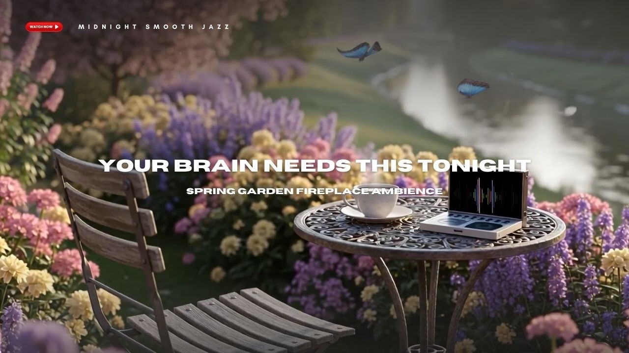 The Most Relaxing Garden Café Ambience 🌿 Smooth Jazz for Focus, Study & Deep Work