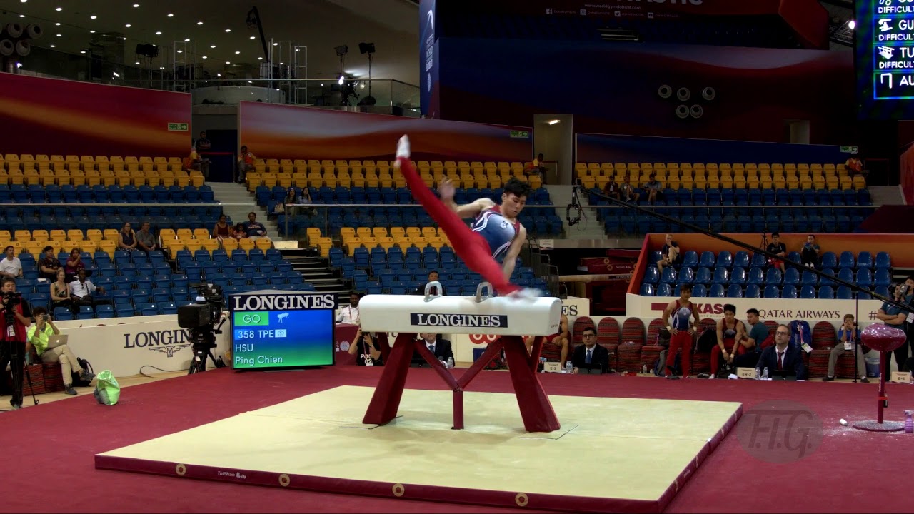 HSU Ping Chien (TPE) - 2018 Artistic Worlds, Doha (QAT) - Qualifications Pommel Horse