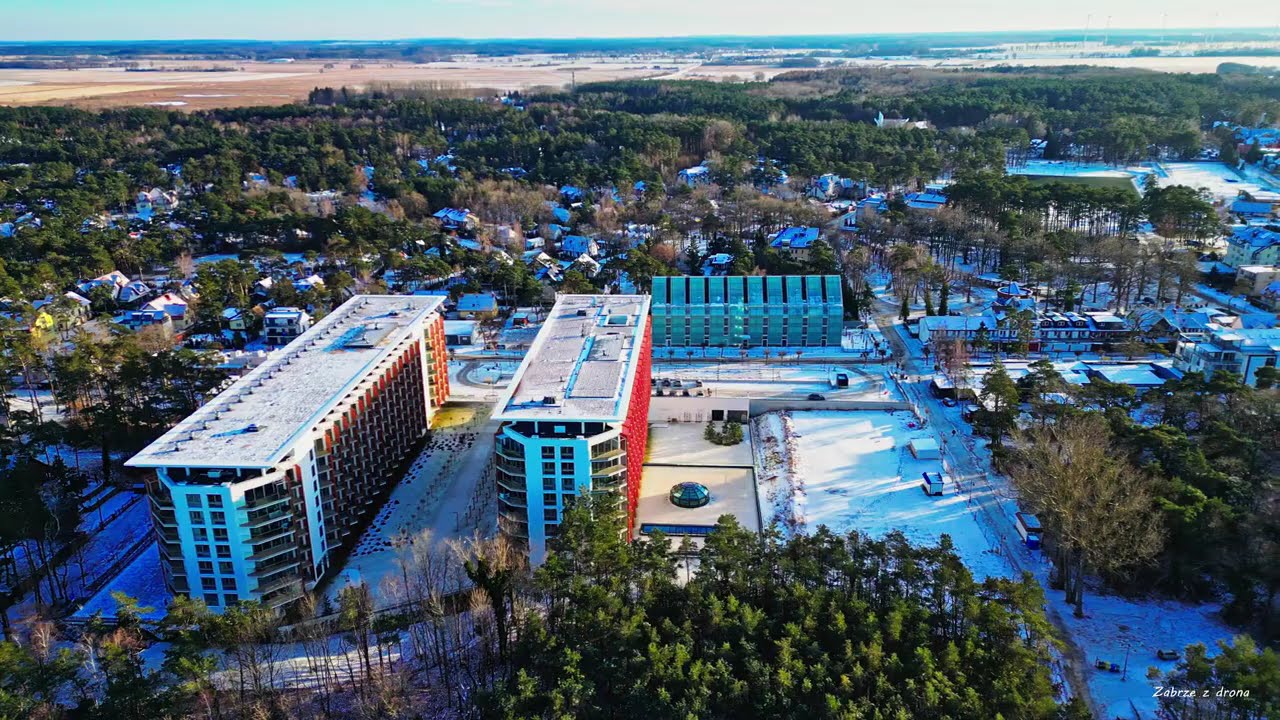 Zabrze z drona - Pobierowo zimowe