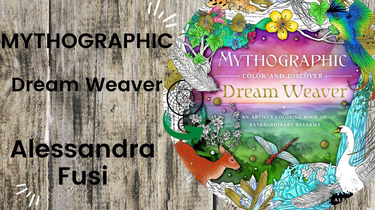 MYTHOGRAPHIC Dream Weaver - Alessandra Fusi //Adult Colouring Book Flip Through