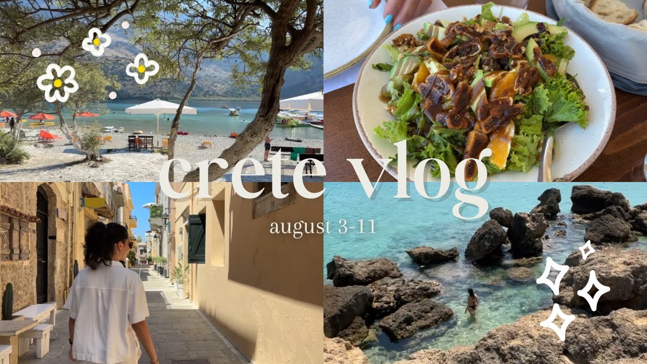 CRETE VLOG: vacation in Greece, magnificent views, Rethymno, Lake Kournas and so much more!