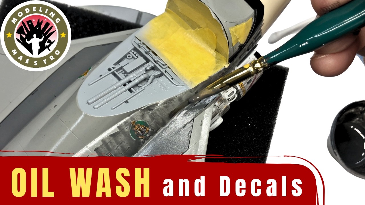 A-6 Intruder Decals & Oil Wash Tutorial | 1/48 Scale Modeling - 4K
