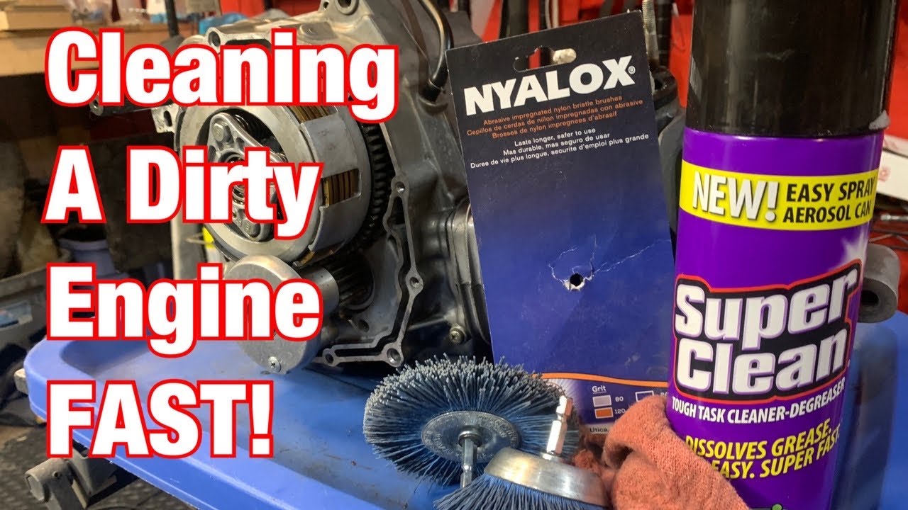 Clean A Dirty Engine In Minutes With Super Clean & Nyalox Brushes