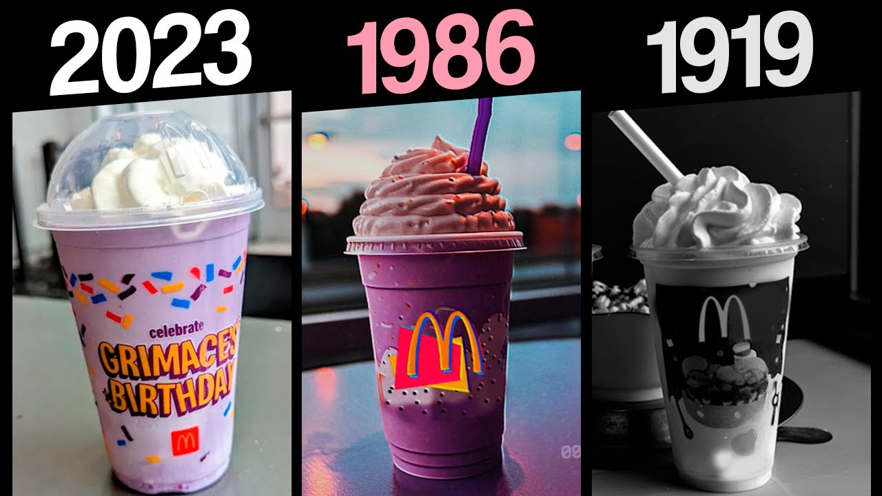 Grimace Shake: Diferentes Años