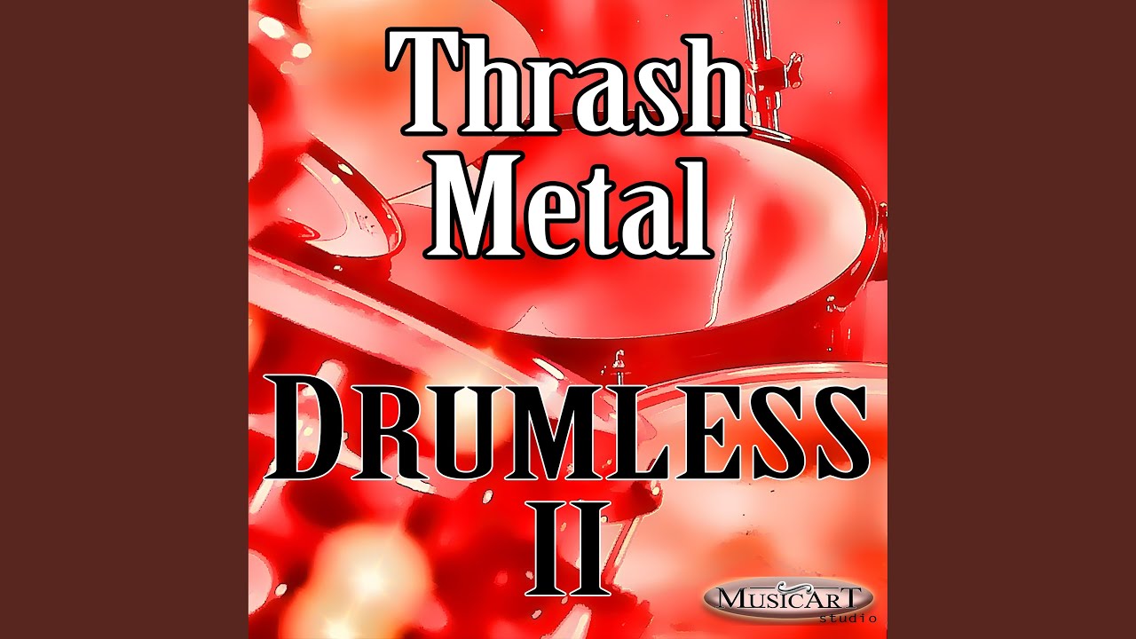 198 BPM Heavy Metal Hardcore Drumless Backing Track for drummers