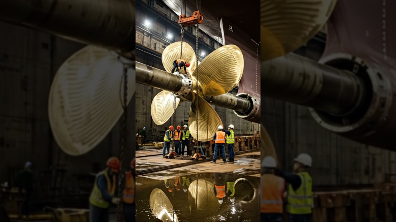 Inside the dry dock: How #shipmaintenance #industrial #propellercheck #trendingnow #shorts