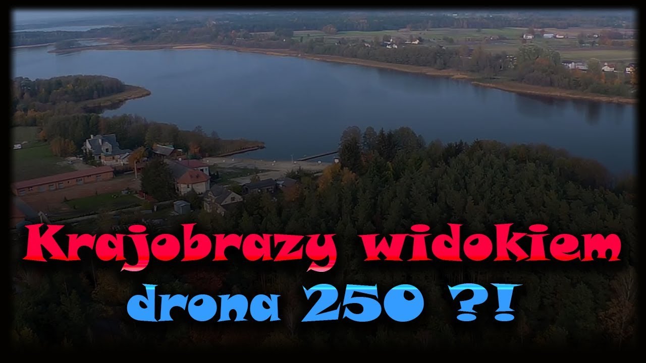 Krajobrazy z lotu drona wyścigowego 250