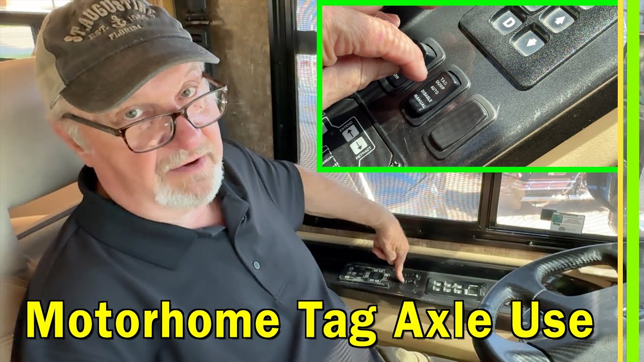 Motorhome Frozen Tag Axle Brake Drums | How we use our Freightliner Tag Axle Control Console | EP351