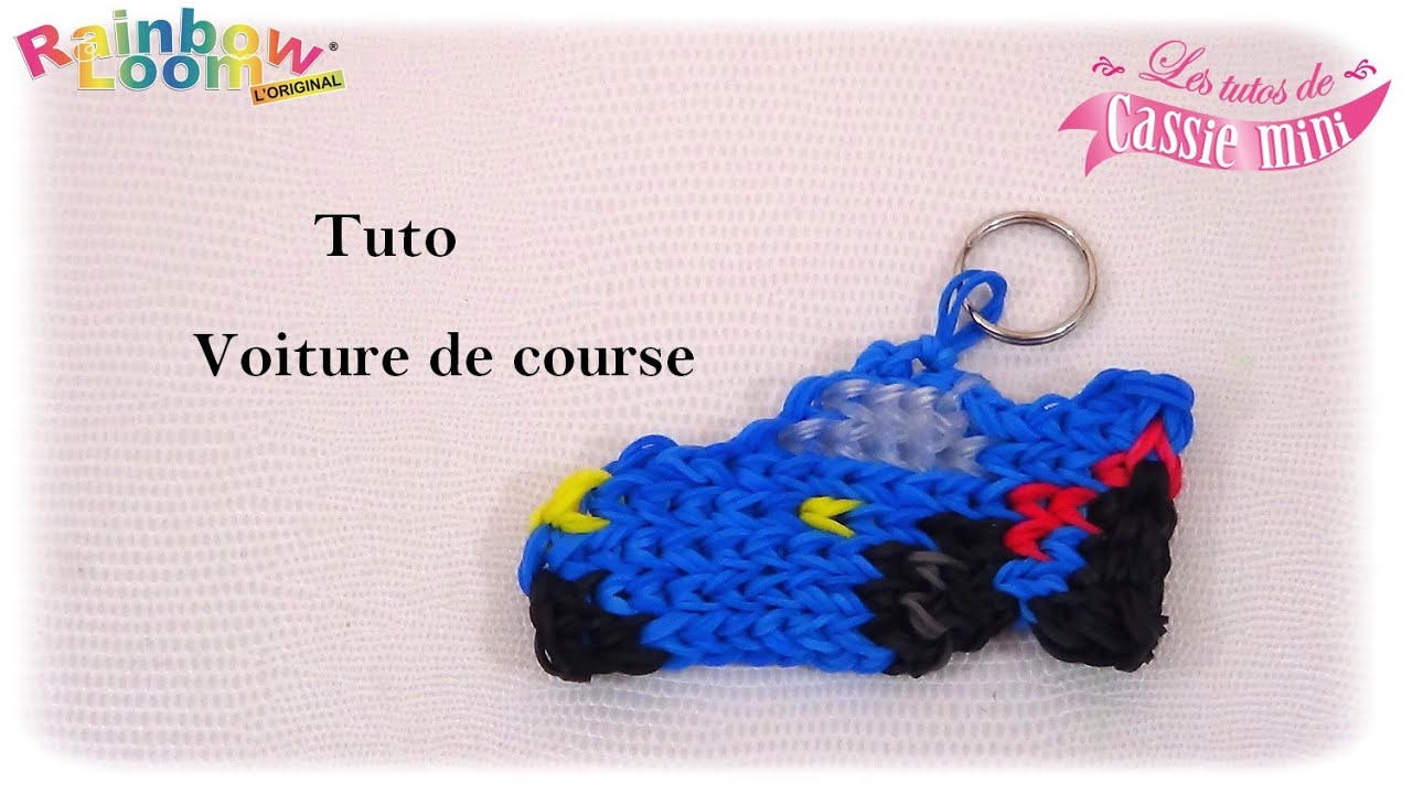 { TUTO } Voiture de course en élastique Rainbow Loom 