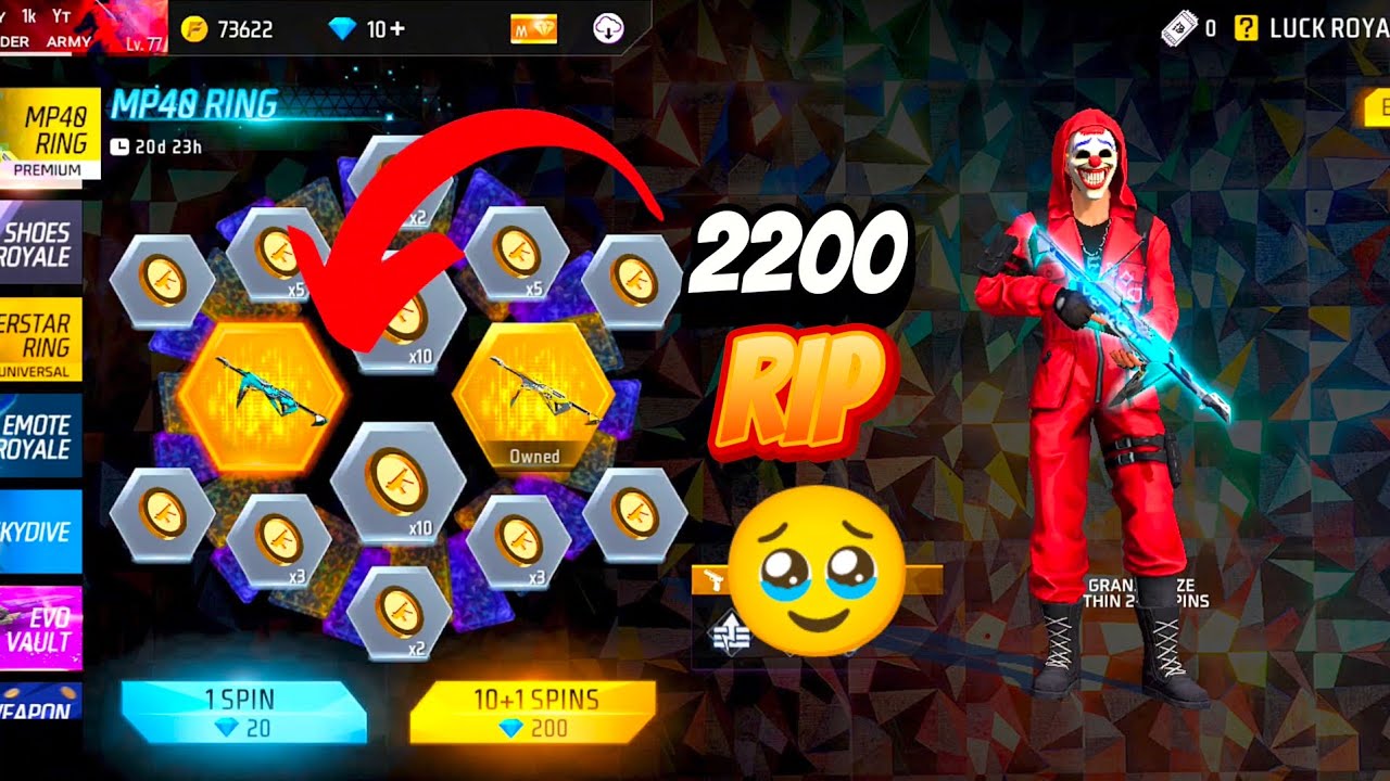 Poker MP40 Ring Event Free Fire || Poker MP40 Return Ring event || FF New event || Old MP40 Return