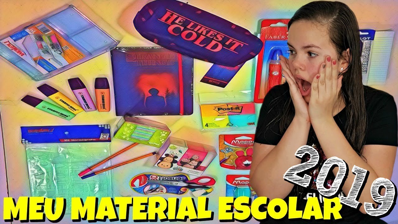 MOSTRANDO MEU  MATERIAL ESCOLAR 2019 | MANUZINHA STAR