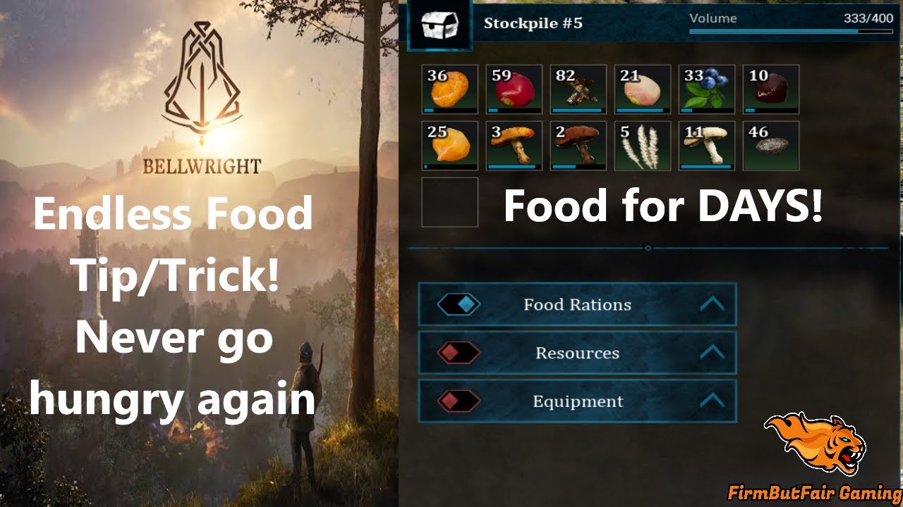BellWright - Endless Food Tip/Trick - NEVER RUN OUT OF FOOD AGAIN!