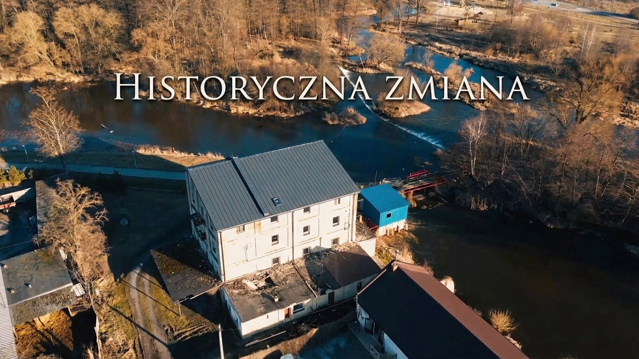 Młyn wodny w Działoszynie z nowym pokryciem dachowym